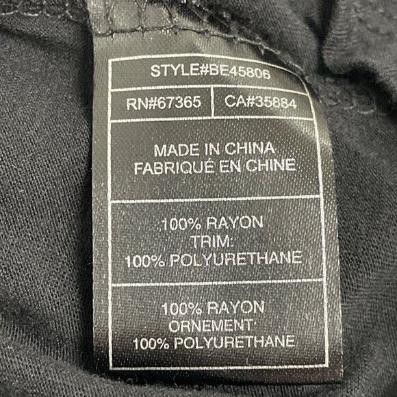 BB Dakota Womens Black Sleeveless Top With Fringe Back and Keyhole Chest Size M - Picture 7 of 8